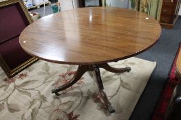 A Victorian mahogany tilt topped breakfast table