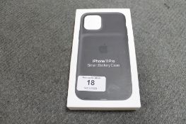 Apple : iPhone 11 Pro Smart Battery Case, model A2184, black, brand new & boxed. (R.R.P. £129.