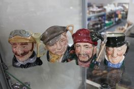 Four Royal Doulton character jugs including The Gardener (4)
