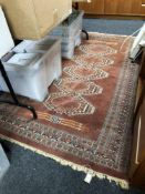 An Afghan design rug