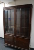 A nineteenth century mahogany glazed bookcase