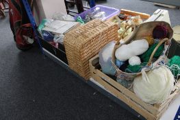 Three boxes of wool,