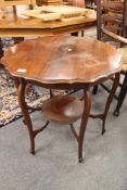 An Edwardian mahogany occasional table