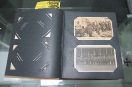 An album of WW I postcards including silks etc