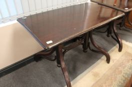 A bentwood style cafe table