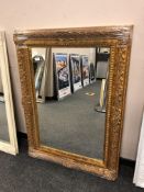 A traditional style gilt framed mirror 85 cm x 117 cm