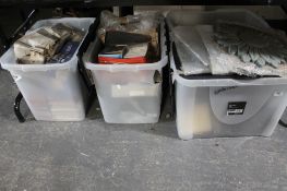Five boxes of ceramic and other tiles,