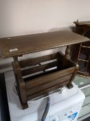 An oak magazine stand