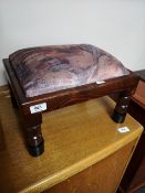 A nest of tables together with footstool and small table