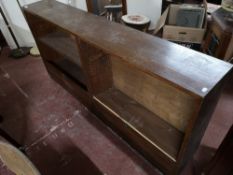 An early 20th century shutter door office bookcase.