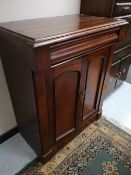 A Victorian mahogany side cabinet