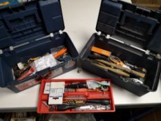 A small collection of tools etc