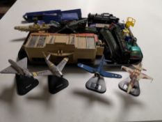 A tray of Hornby Dublo items, locomotive engine,