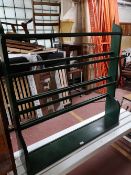 A painted pine plate rack.