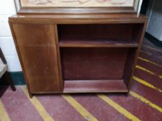 A mid 20th century teak bookcase