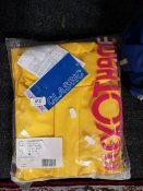 A combination coverall together with a rucksack