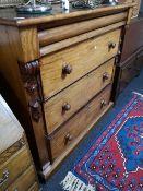 A Victorian mahogany four drawer chest