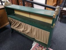 A painted gilt highlighted bookcase