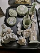 A tray of Wedgwood jasper ware,