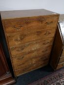 A mid century six drawer chest