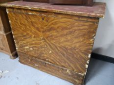 A nineteenth century pine mule chest