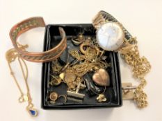 A box of costume jewellery,