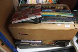 Two boxes of books,