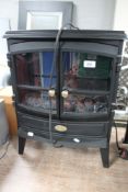 An electric Dimplex fire