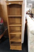 A beech bookcase