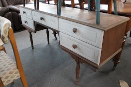 A traditional style painted dressing table