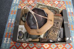 A box of oriental carvings,