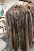 A vintage fur coat