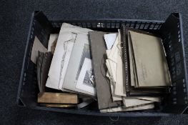 A crate of photographs,