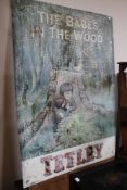 A metal Tetley's advertising sign - Babes in the Wood
