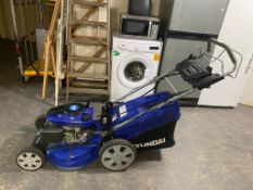 A Hyundai HYM51SPE self drive petrol lawn mower (no key)