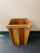 A mango wood planter