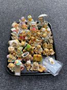 A collection of Cherished teddy ornaments