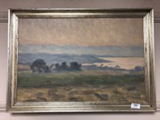 Continental school - oil on canvas depicting a landscape