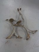 A set of Victorian cast iron bench ends