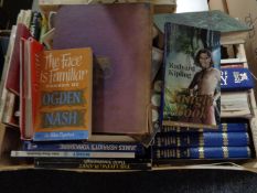 Two crates of books - cookery,