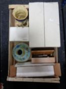 A box of boxed corkscrew, Shorter and Sons large character jug - King Neptune,