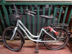 A girl's Sky Swan Mosquito shopper bike