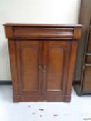 A Victorian mahogany side cabinet