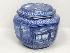 A Maling North East Coast Exhibition 1929 tea caddy