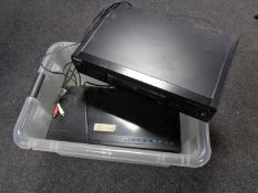 Three hifi seperates, Technics stereo receiver SA-16 OL.