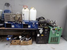 A Vision V21 black cellar keg cooler together with a Vision 2 green cellar keg cooler,