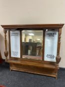 An Edwardian mirror back with advertising decoration - Cadbury's chocolate CONDITION