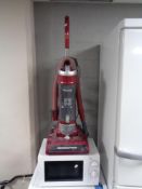 A microwave together with a vac