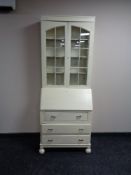 An early 20th century painted oak bureau