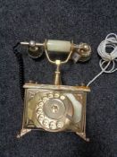 A retro style onyx telephone